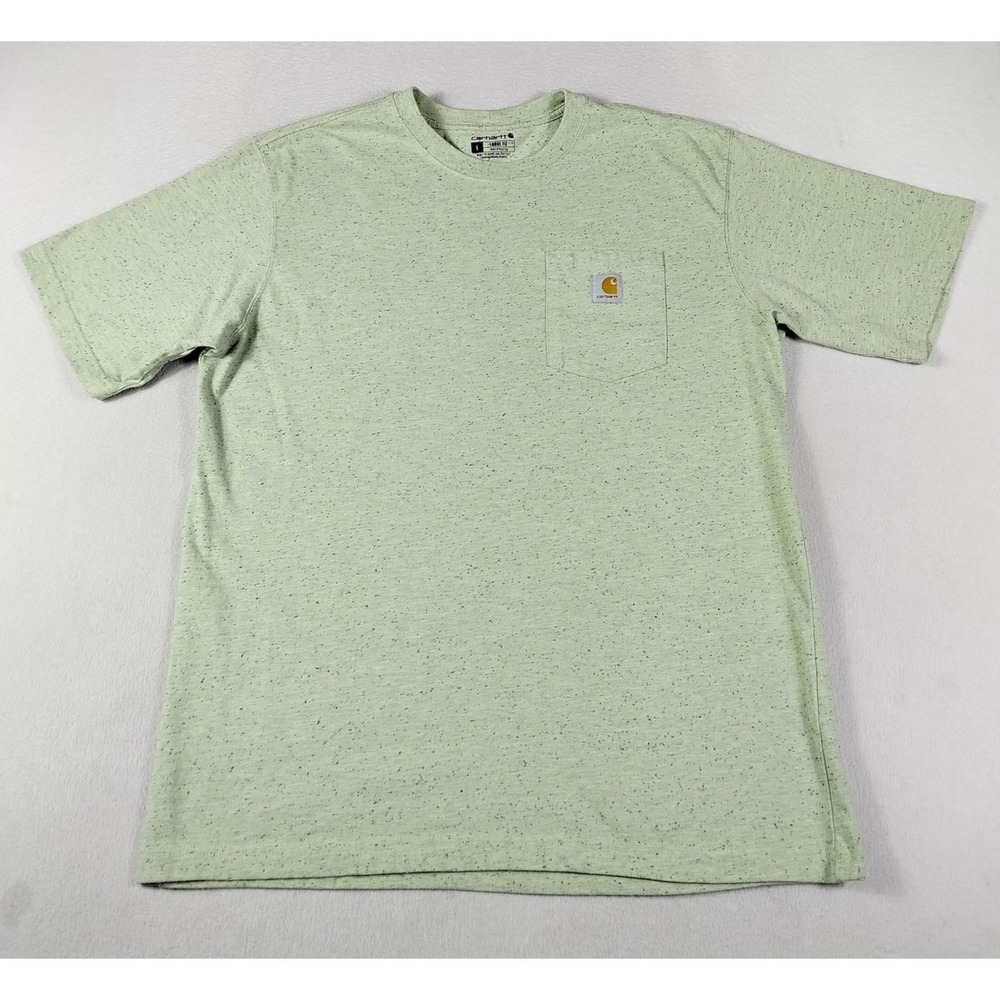 Carhartt Pocket Shirt Mens‎ Large Green Short Sleeve Relaxed Fit K87 Workwear